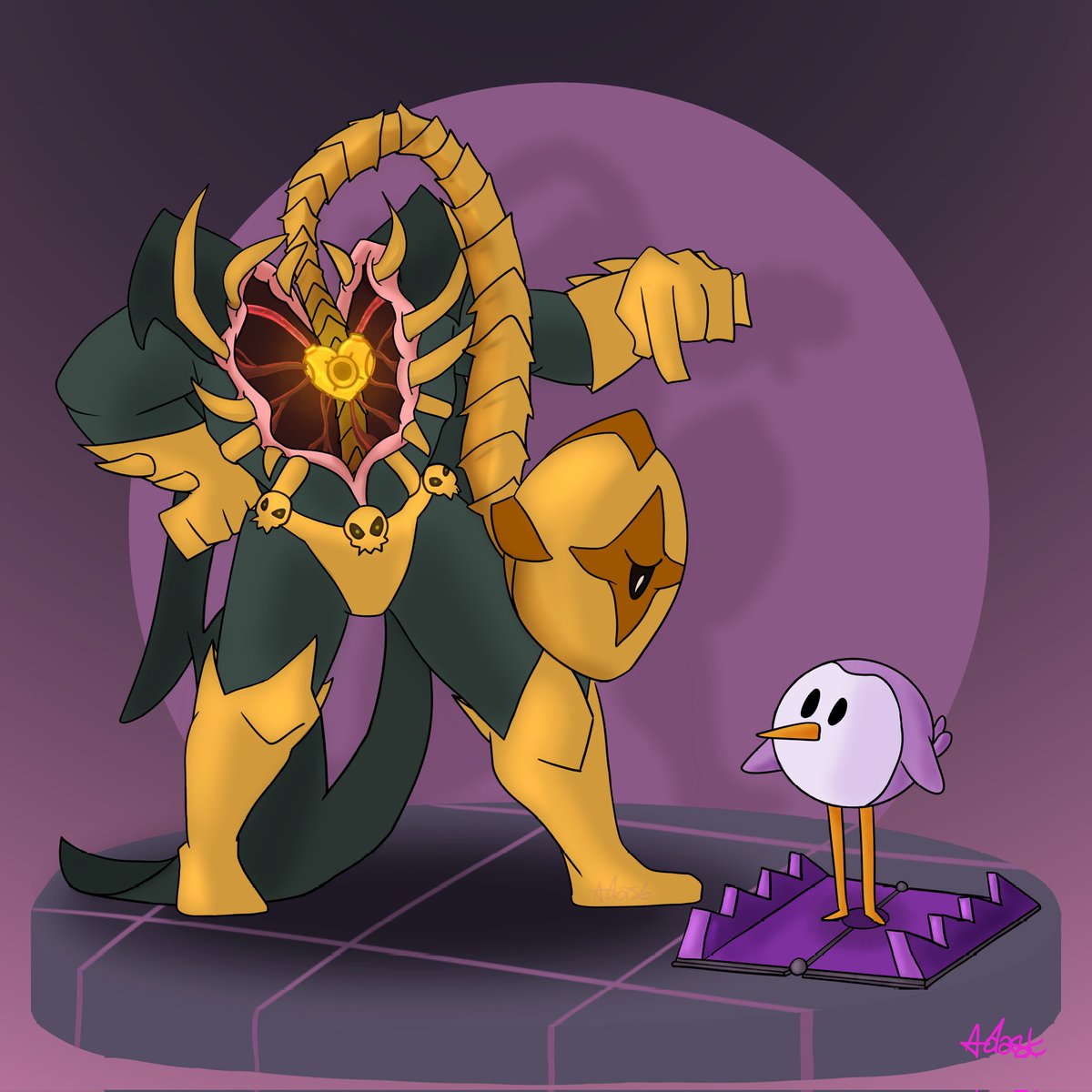 'You piwi, don't you dare standing on that trap! I NEED IT!'

...I got to love using a piwi (seagull) again with sicarius sram

It's like having a little silly mascotte for a silly character 💜

#waven