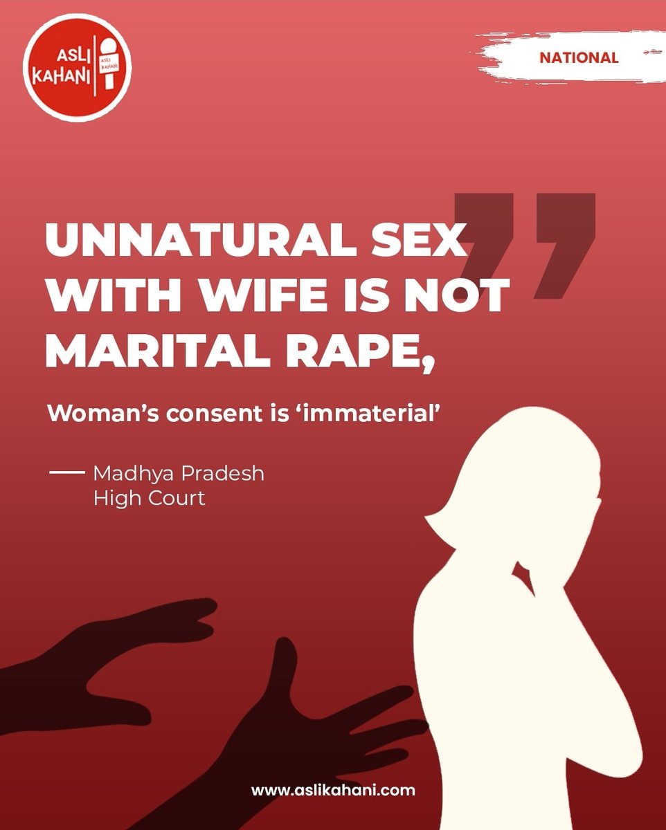 The Madhya Pradesh High Court ruled that non-consensual unnatural sex within marriage isn't rape under Indian law, highlighting ongoing debates on marital rape and the need for legal reform. #MaritalRape #LegalReform #GenderEquality #HumanRights #IndiaLaw #SocialJustice