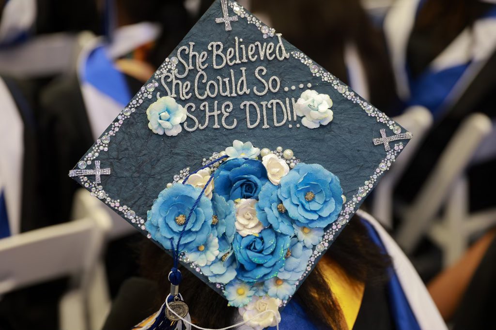 Turning tassels, chasing dreams, and reaching new heights – the class of 2024’s graduation caps were more than just accessories, they were symbols of determination, ambition, and vibrant optimism! 🎓✨ #GradCaps #ECSUGrads #Classof2024 #VikingPride #ToLiveIsToLearn