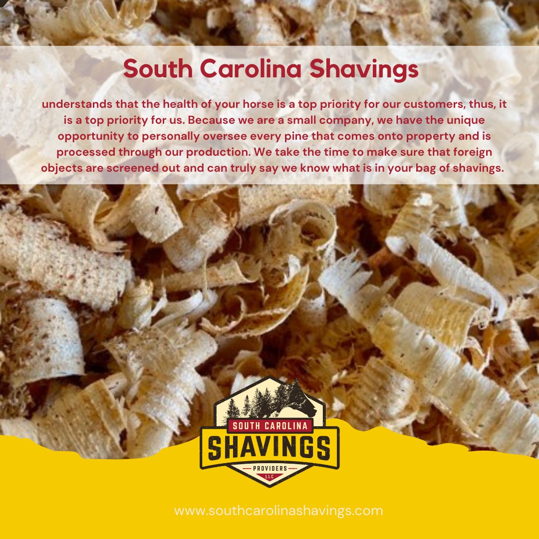 Your horse's health is a top priority!  
#southcarolinashavings #aikensc #welovehorses #equinebedding #shavings #fines #flakes #blended
