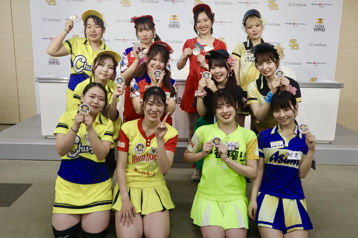 本日の「売り子ダービー」4部門の優勝者はこちらの4名🏆さきさん