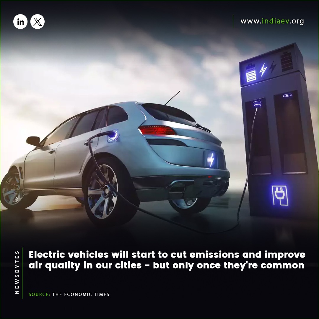 Electric vehicles will start to cut emissions and improve air quality in our cities - but only once they're common

#ElectricVehicles #CleanAirCities #EVrevolution #SustainableTransport #FutureOfMobility #AirQualityMatters #GoGreen #IndiaEVShow #RenewableEnergy #EntrepreneurIndia