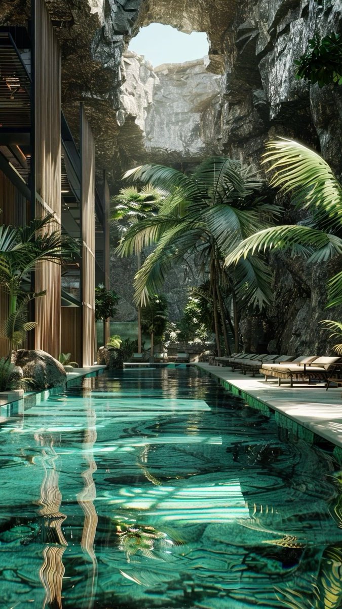 Luxury pool.