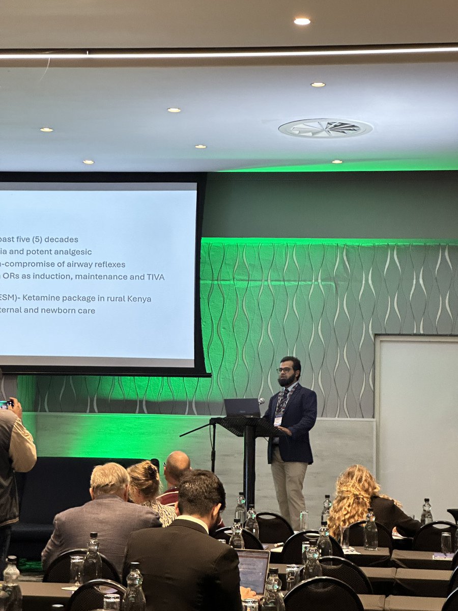 #ICIGS2024 Abstract presentations have begun in the Advances in Surgery & Global Surgery session 🎉

First up: Dr Sufyan Ahmed Ibrahim reports on “Ketamine: Role in improving access to surgical care at a general hospital in semi-rural Zambia”
#globalsurgery #innovation #rural