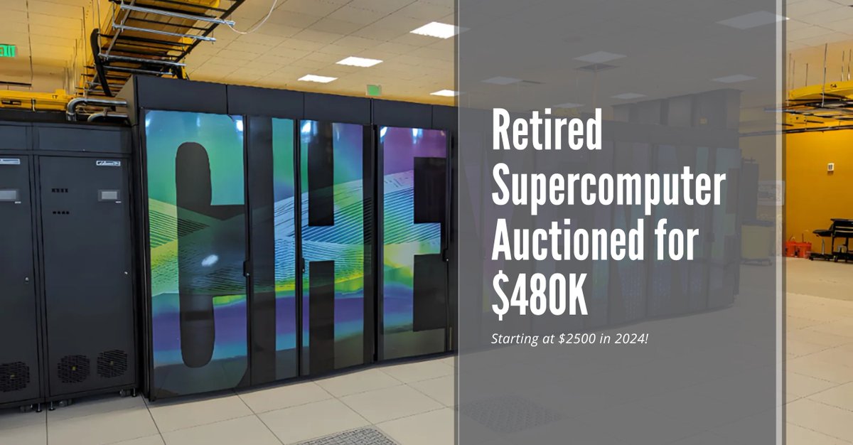 US Government 'Cheyenne' Supercomputer Fetches $480K

🔗 Full article: diskmfr.com/us-government-…

#Supercomputing #HighPerformanceComputing #USGovernment #CheyenneSupercomputer #ScientificResearch #ClimateScience #TechAdvancements #DataProcessing #Innovation #ResearchAndDevelopment