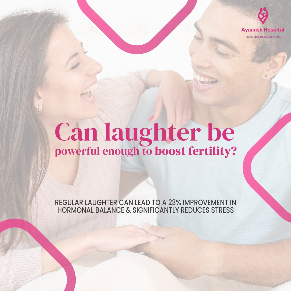 Reduce stress and balance hormones with nature's remedy—laughter! 
.
.
.
.
#fertilityboost #laughteristhebestmedicine #reducestress #balancedhormones #ayaanshhospital