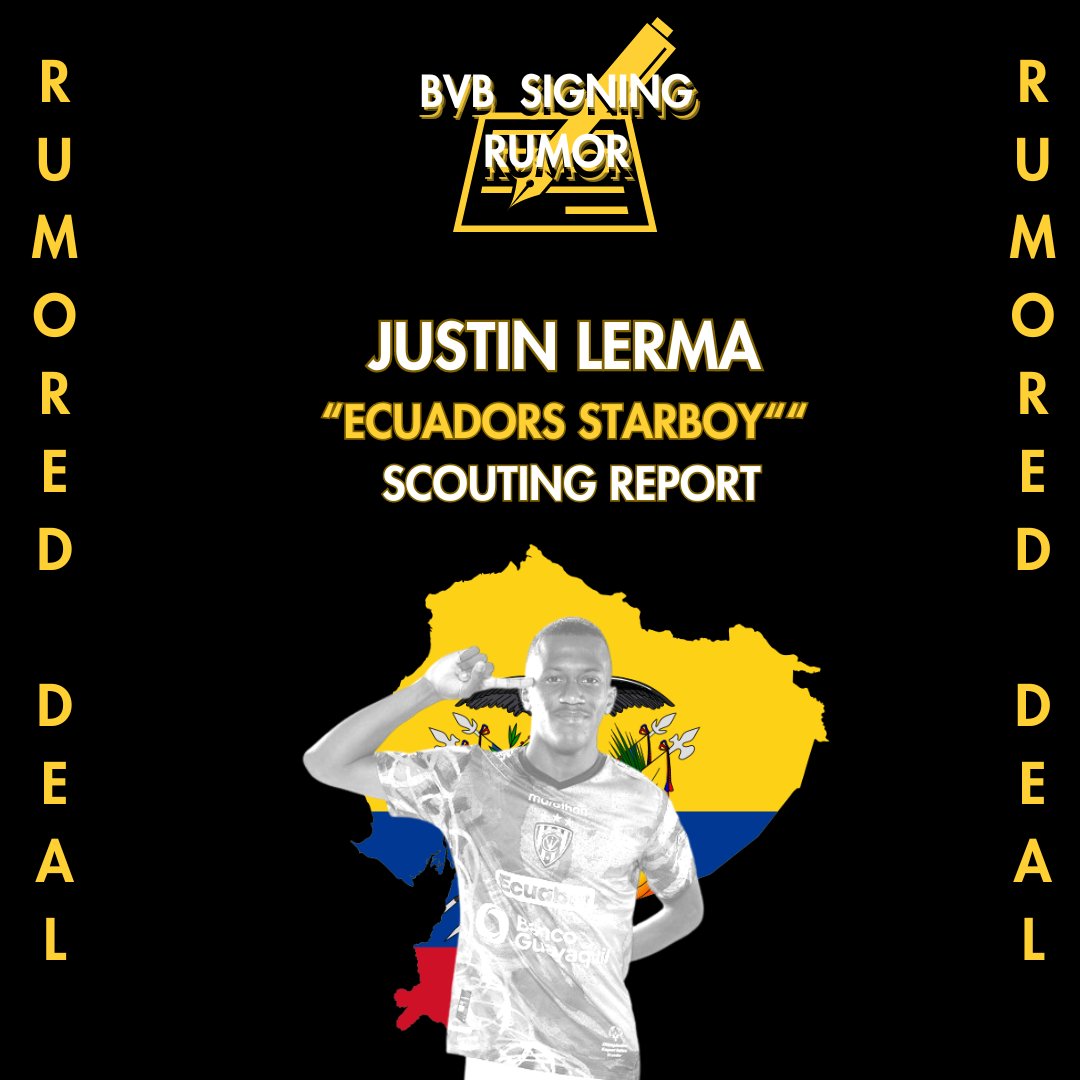 Heute kam das Gerücht auf, dass sich Justin Lerma (2008) dem #BVB im Jahre 2026 anschließt. Der Ecuadorianer gehört zu den größten Talenten des Landes. Doch was macht den erst 16-jährigen so besonders, dass man wohl bereit ist, 10 Millionen Euro für ihn zu zahlen? Ein kleiner…