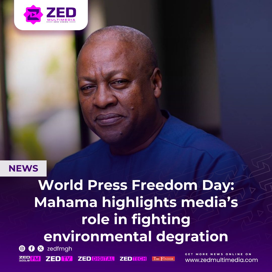 🗞️ NEWS:World Press Freedom Day: Mahama highlights media’s role in fighting environmental degration.

Full story: zedmultimedia.com/2024/05/05/wor…