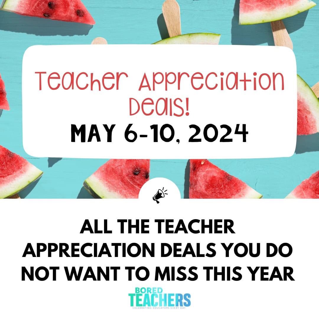 Teacher friends! We've combined this great list of teacher deals happening during Teacher Appreciation Week! Don't miss out on ALL THE FREEBIES: bit.ly/Teacher-apprec…
