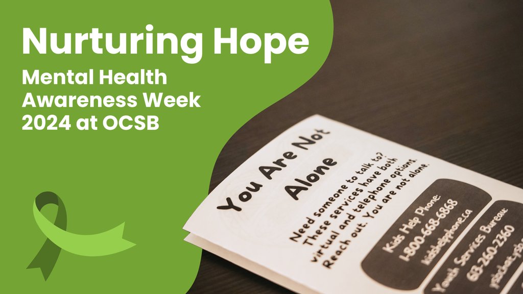 💚 Join us for Mental Health Awareness Week as we embrace the theme of Hope. Tag @OCSB_MentalHlth to join the conversation. Let's nurture Hope within our #OCSB community. 📗🙏 #MentalHealth #CathEdWeek #ocsbBeWell 🔗 Read more from Dr. Richard Bolduc: ocsb.ca/2024/05/06/nur…