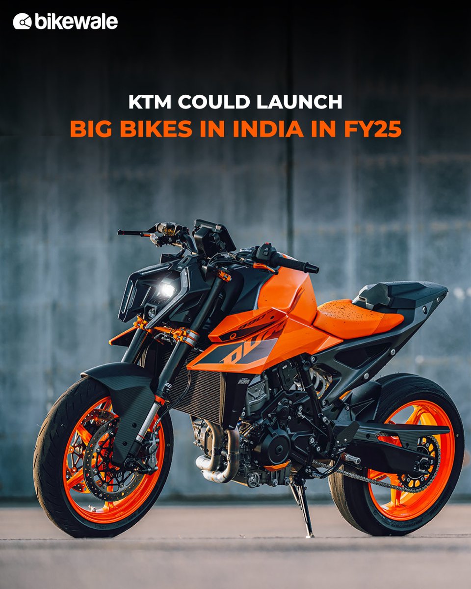 #KTMIndia is looking to launch some of its big-capacity motorcycles in 2025. The company is expected to launch these bikes in select cities only and isn’t looking to expand to Tier 2 and 3 cities for now. Click here to know more: bit.ly/3UroHqp

#bwnews #bikenews #ktm