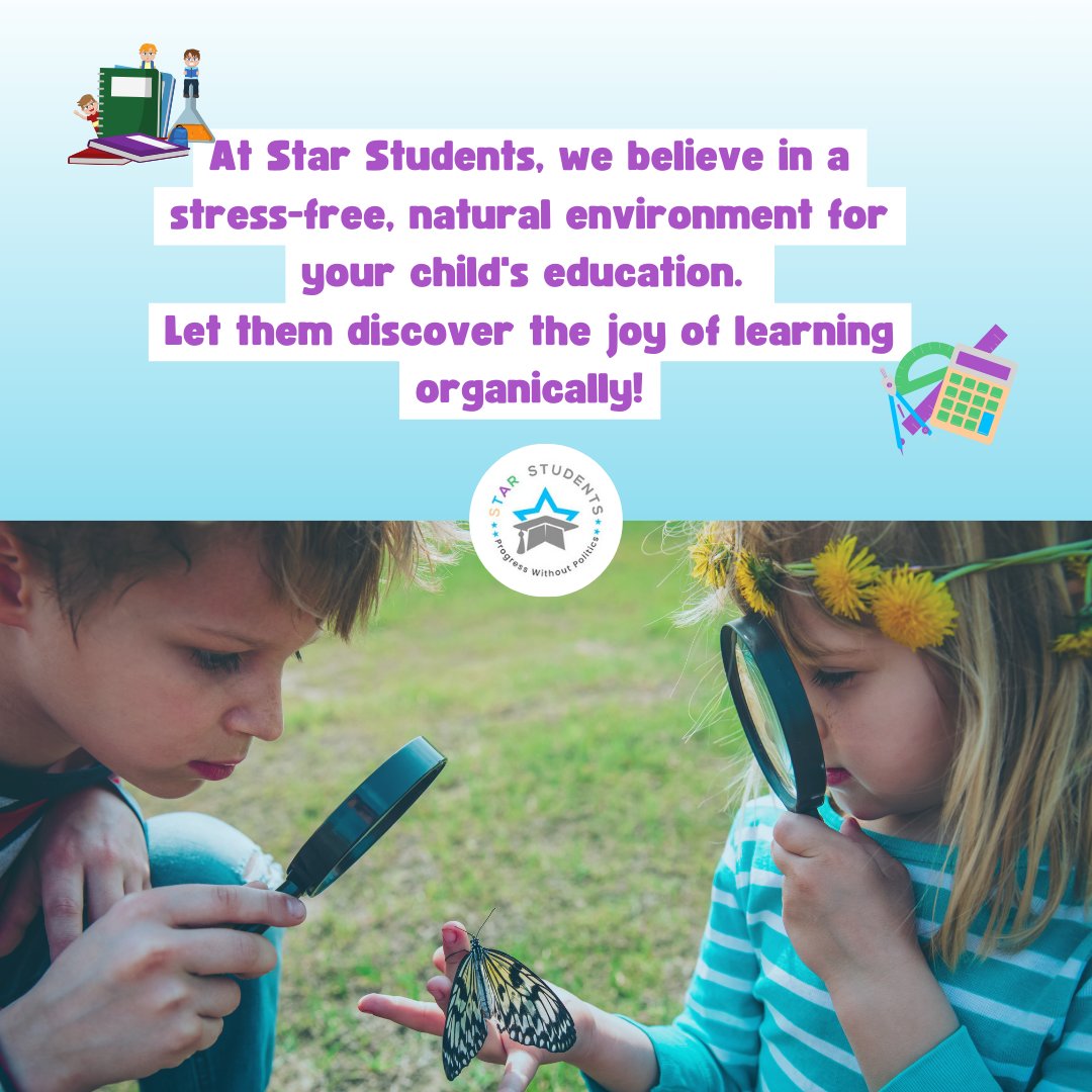 At Star Students, learning is as natural as laughter. 🌿📖 Experience our stress-free educational environment where kids discover learning joyfully and organically. 

Visit Our Website:  rfr.bz/tlbwk17

#NaturalLearning #JoyOfLearning #EducationRevolution