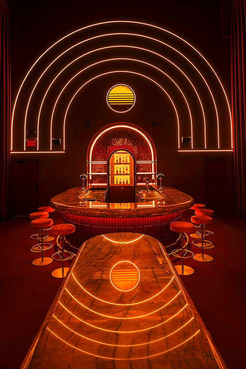 luusssso's tweet photo. Very into the design of JoJo’s Beloved - a gorgeous cocktail bar in Atlanta https://t.co/gRCxSnHVbM