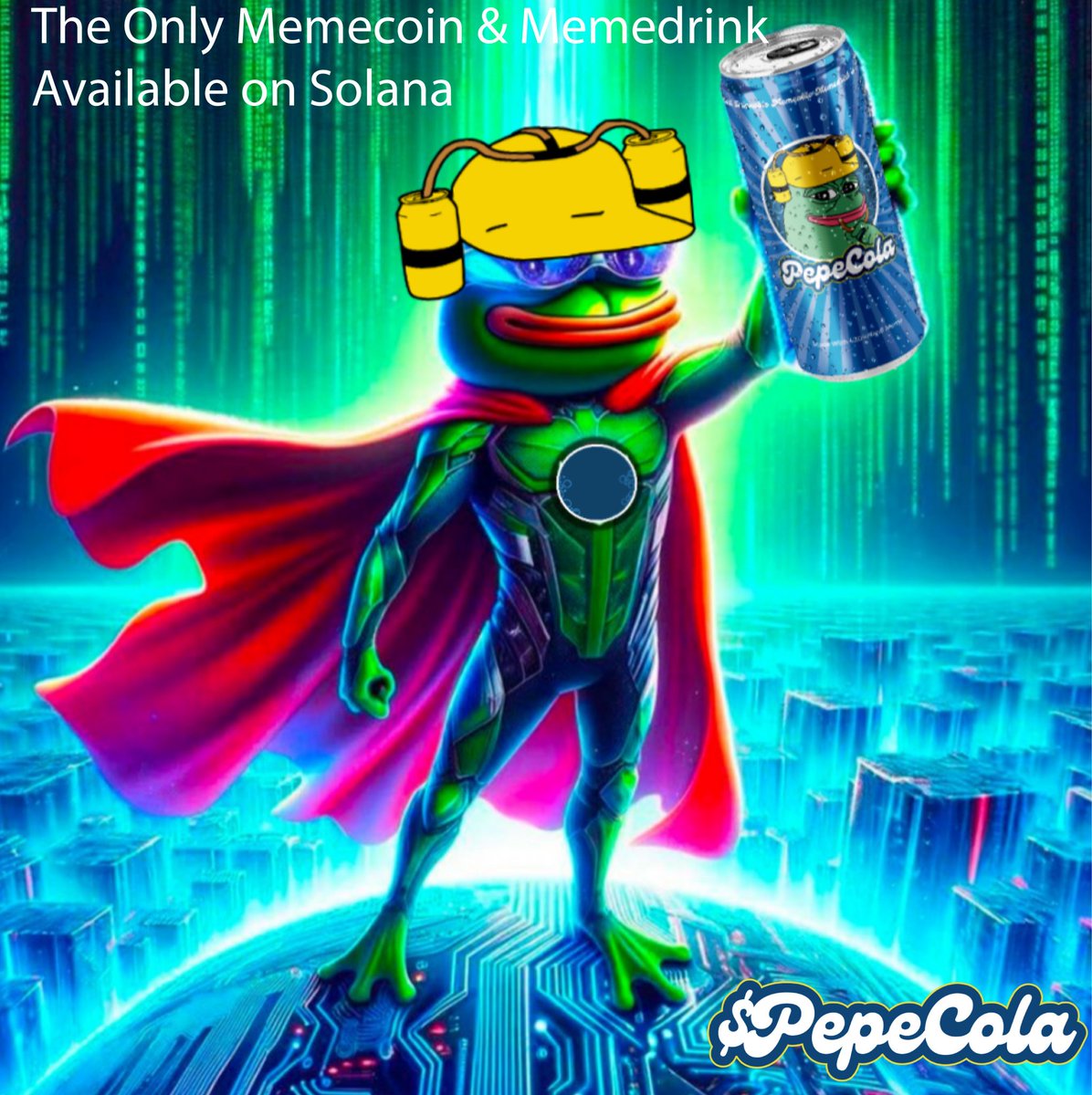 #PepeCola the most drinkable memeable memedrink in existence! 🥤

@PepeCola_Meme newly launched on Solana 🚀

💲Experienced Marketing Team
🇺🇸 USA Based Devs
🍺 Food and Beverage Industry Experts

✅ Burnt LP
✅ Mint & Freeze Authority Revoked
✅ 10% of Supply for Airdrops
✅ RWC…