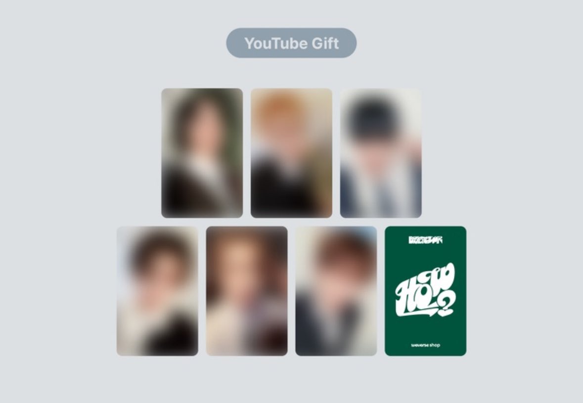 Boynextdoor 2nd EP 'How?' YouTube gift photocard preview