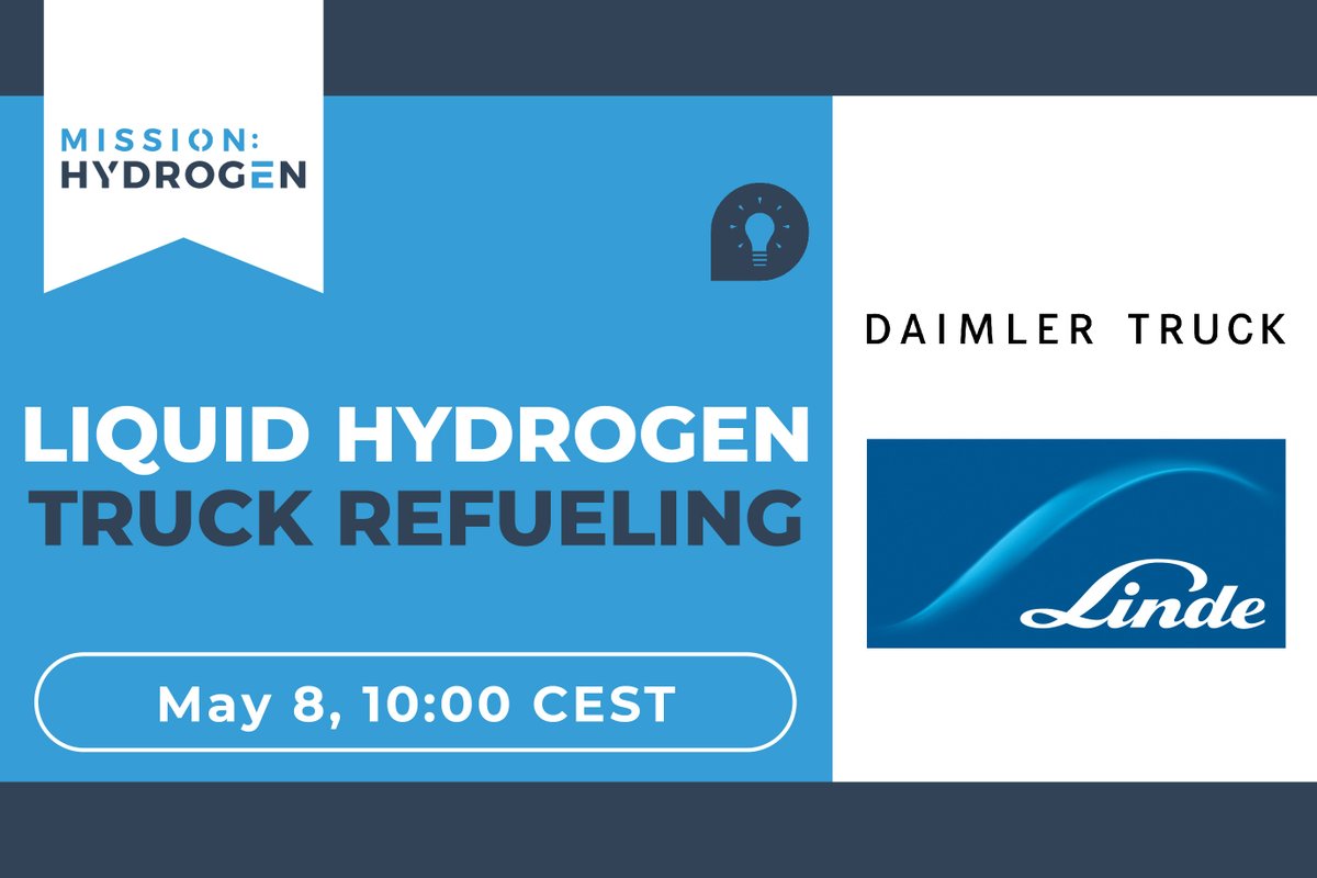 💡 "#LiquidHydrogen #Truck Refueling" - Join our FREE #WEBINAR on May 8: mission-hydrogen.com
#missionhydrogen #h2 #cleantech #greentech #energytransition #sustainability #future