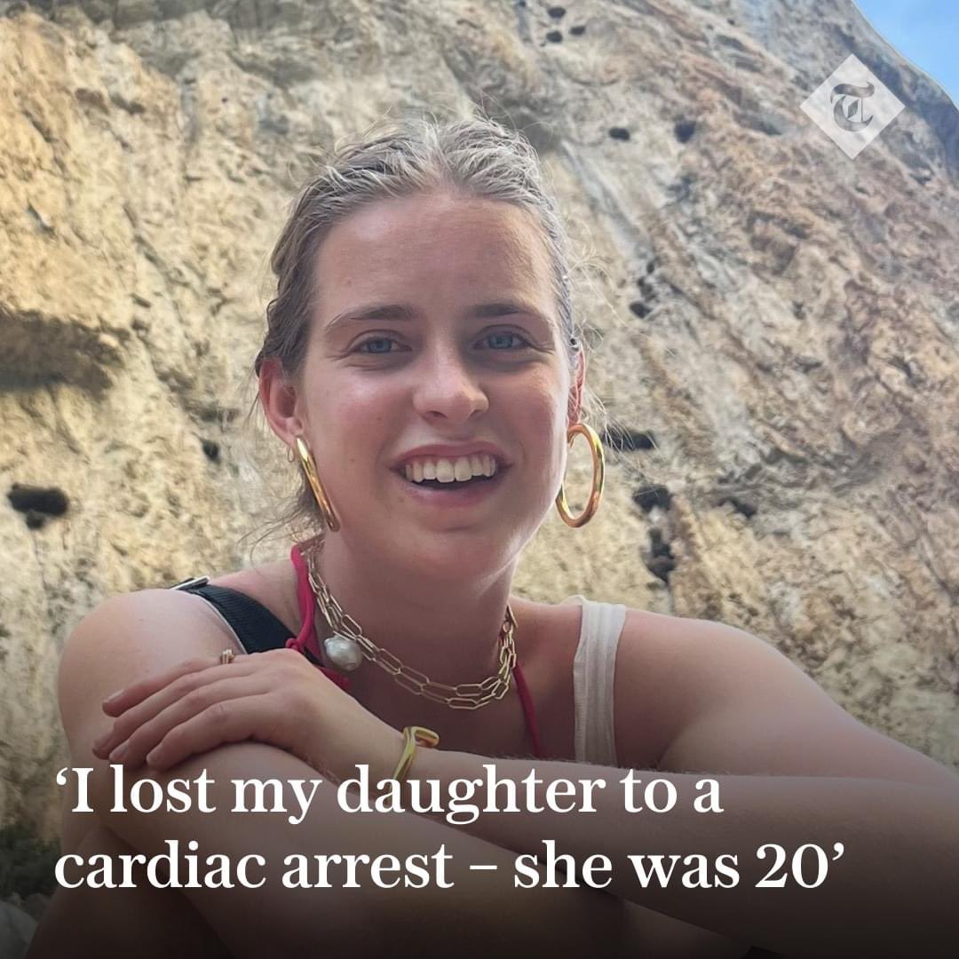 'Clarissa was given CPR for half an hour... But she was gone. It was as simple as that, one minute she was there and the next minute she wasn’t.' One mother is fighting for more screening for young people after her sport-loving daughter died suddenly on a hiking trip ⬇️…