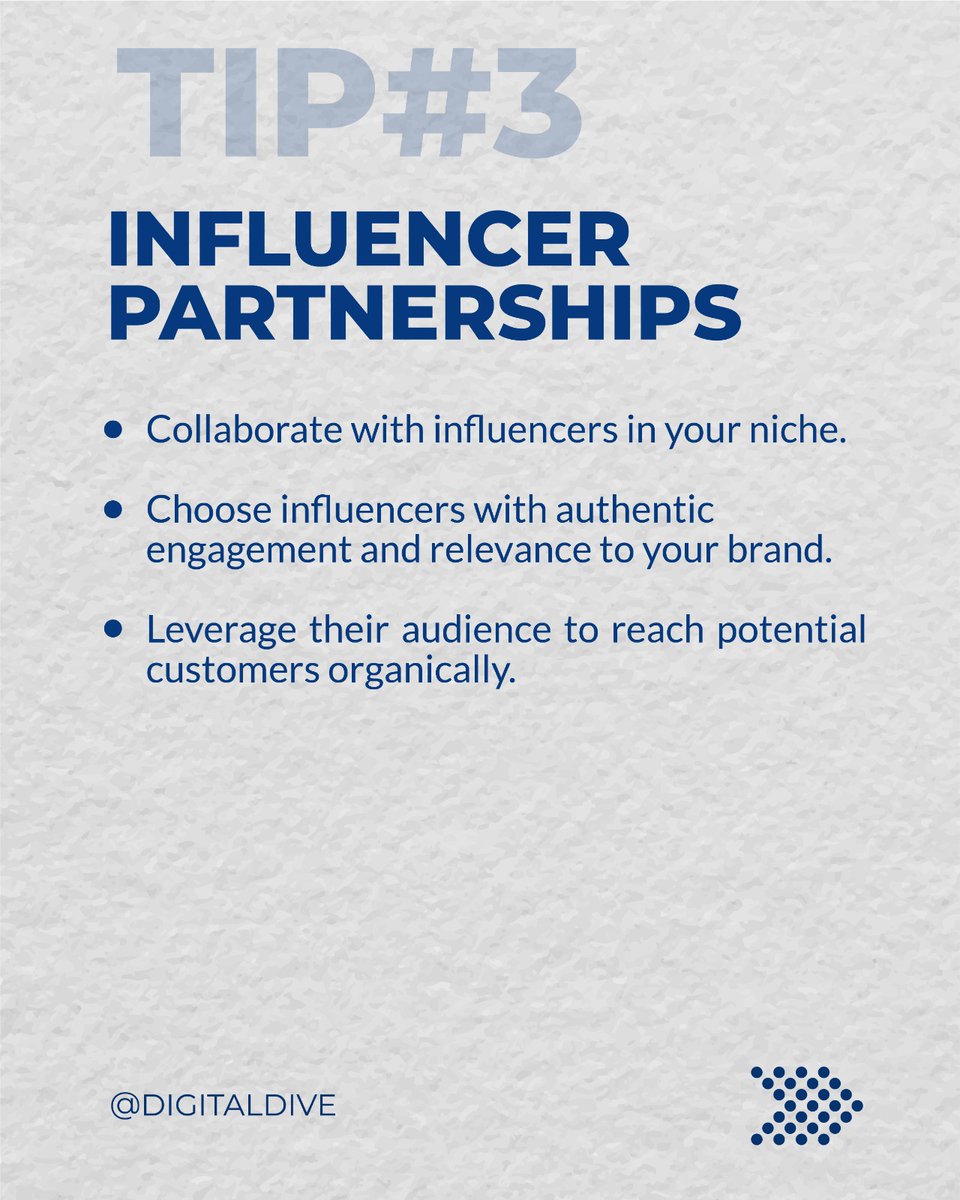 Unlock top organic marketing tricks:

Evergreen content
Social media leverage
Influencer partnerships
Direct customer engagement
Measure & improve
Supercharge your brand! 🚀 #OrganicMarketing #DigitalMarketing