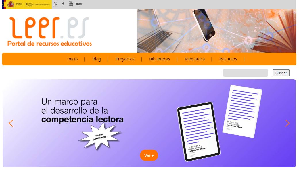 ¿Conocéis el proyecto @leeres? 📖 Se trata de un portal de @educaciongob de recursos educativos relacionados con la #lectura. Participa, entre otras actividades, en las Jornadas Nacionales de #BibliotecasEscolares 👉 leer.es