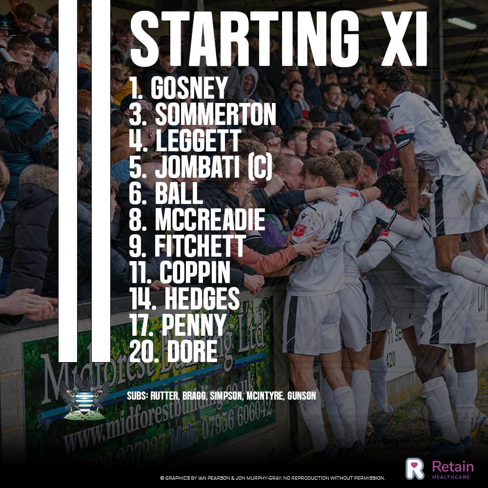 ⚪TEAM NEWS⚪ Here is how The Whites line-up in the Play-off Final against @AFCTotton COME ON YOUUUUUUUUUUU WHITES!