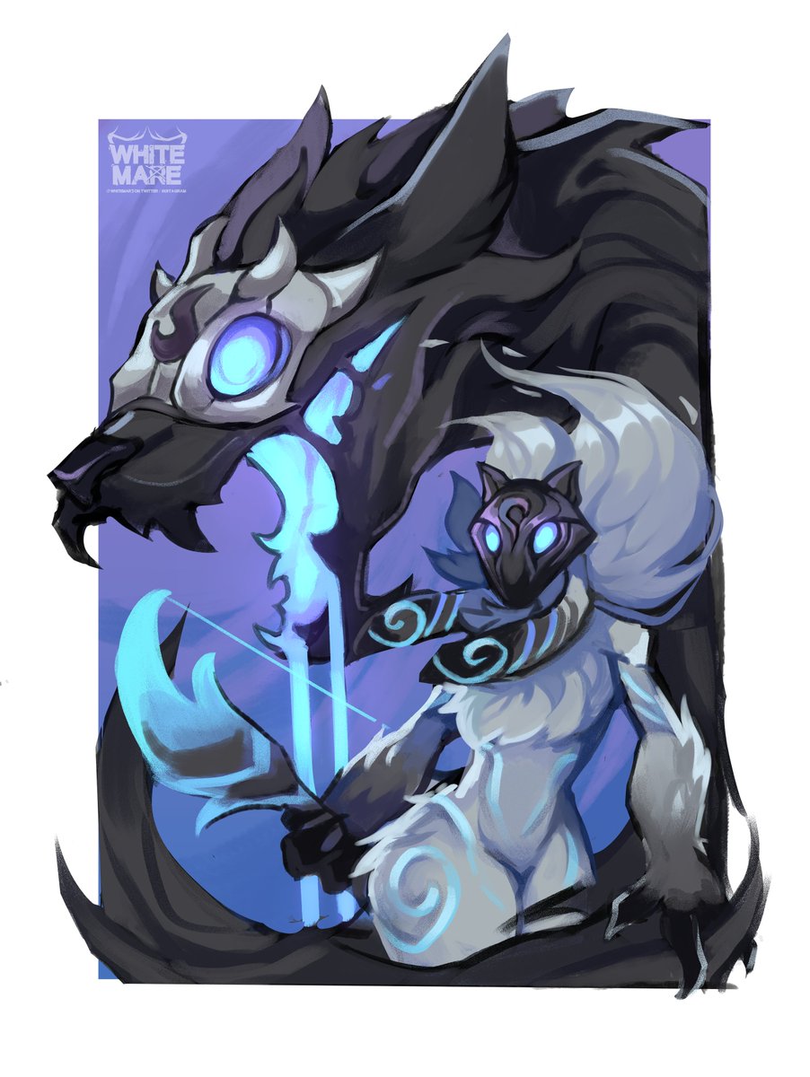 Wolf: 'None can hide!'

Lamb: 'Though many try.'

Kindred exploration art