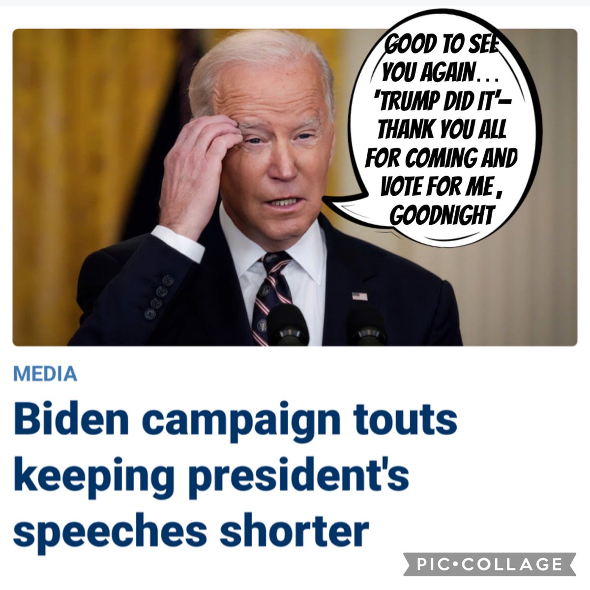 alohadms's tweet image. The Biden campaign's new strategy for #NotMyPresidentBiden is to have no steps, keep his appearances and walking distance short, and his speeches even shorter… because the campaign believes in "Nothing over Quantity" that’s Bidens New motto going forward!
foxnews.com/media/biden-ca…