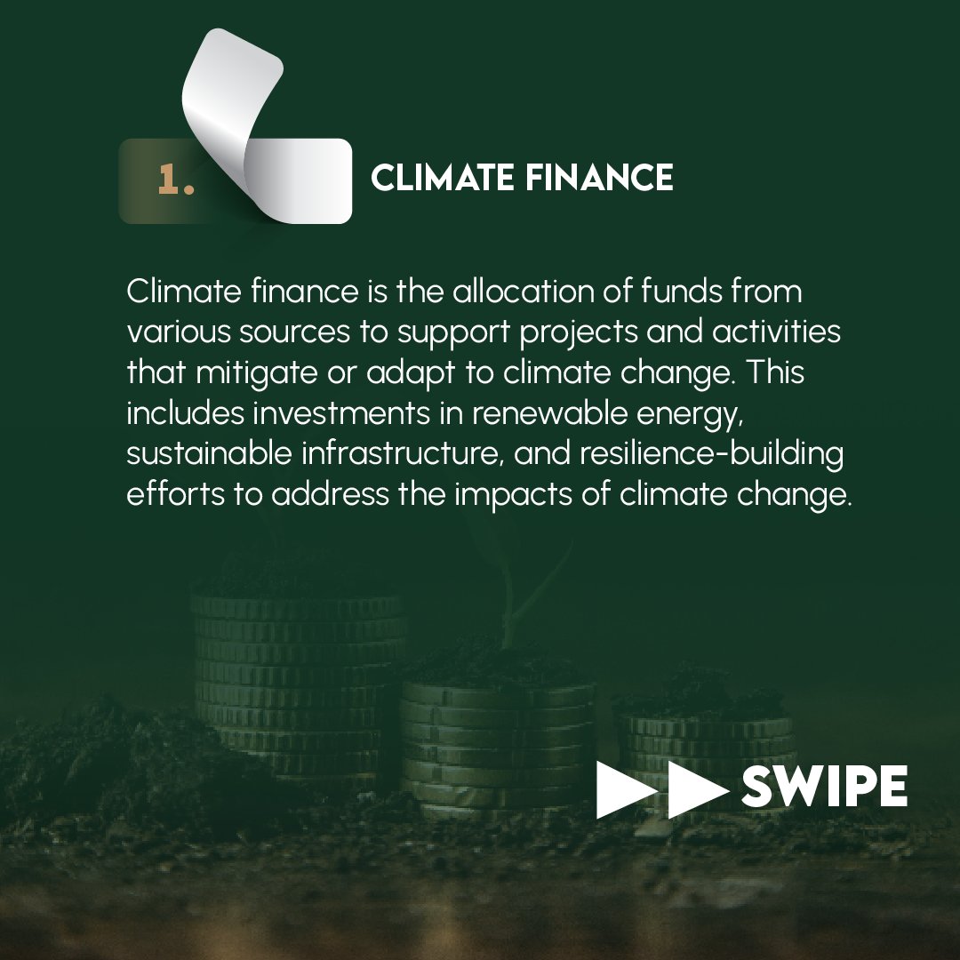 By channeling financial resources towards renewable energy projects, carbon reduction efforts, and climate-resilient infrastructure, #ClimateFinance empowers communities to adapt and mitigate environmental risks.