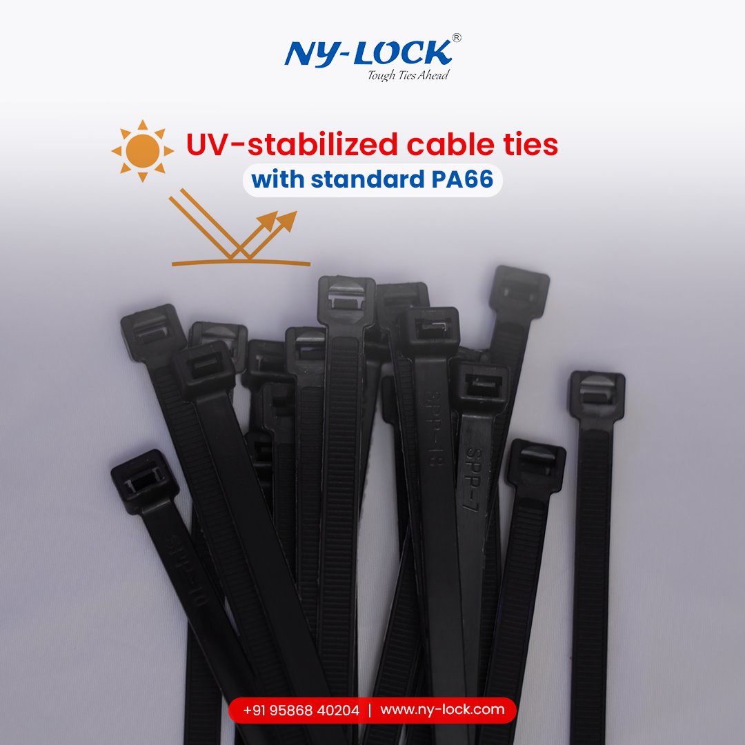 UV-stabilized cable ties provide a substantially longer resistance to UV radiation’s harmful effects than standard PA66 cable ties. 

Website: ny-lock.com
Email: info@ny-lock.com
Contact No: +91 95868 40204

#nylock #cableties #safe #ensuring #Secure #cableties