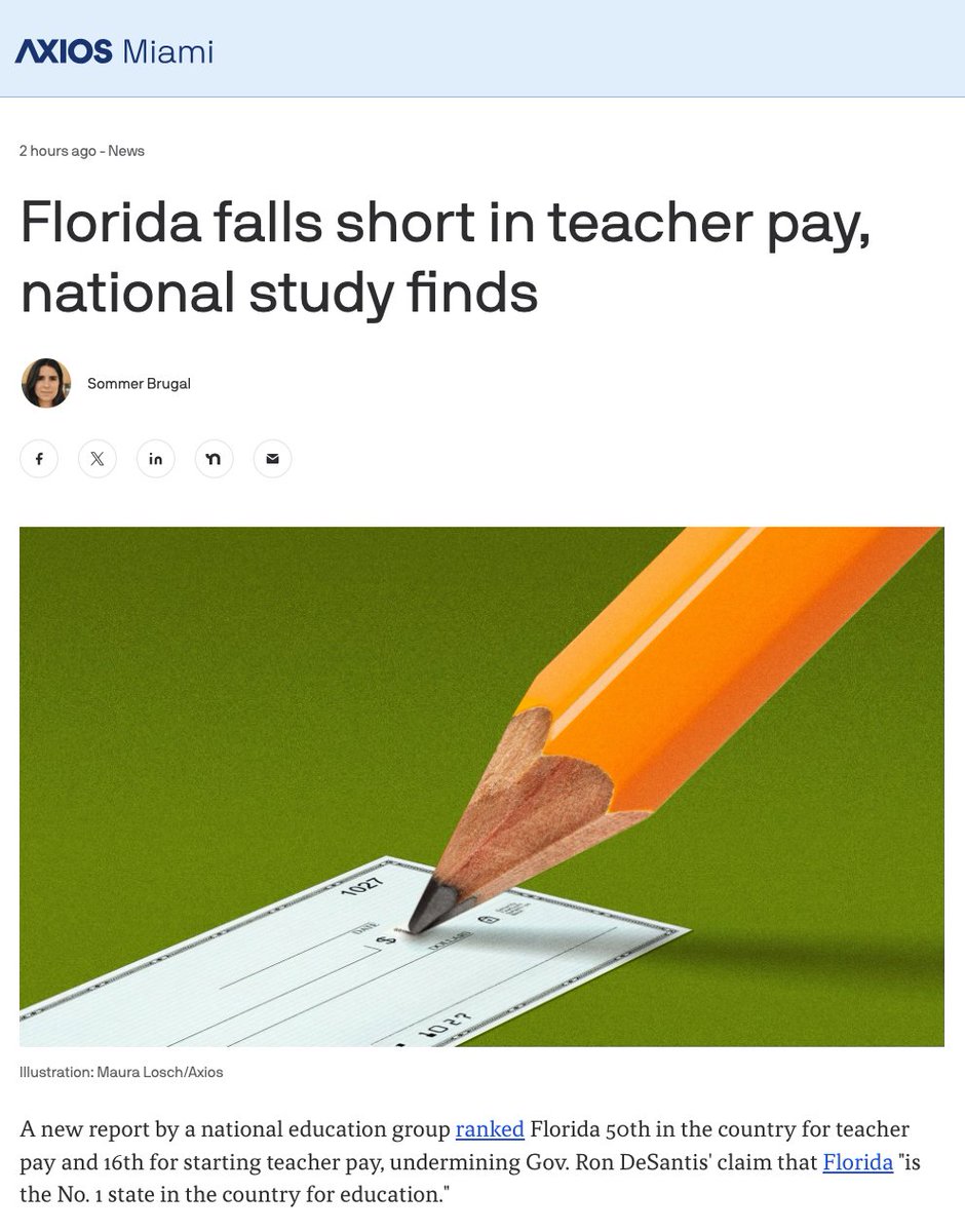 Florida's teachers deserve a lot better. That's it, that's the tweet.