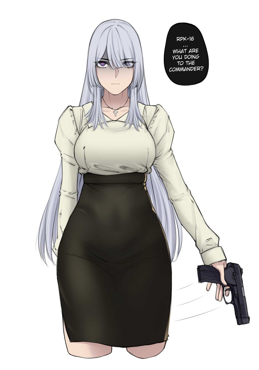Someone got some explaining to do

(P.S. Don't ask me why she's dressed like that 🫠.) 

#GirlsFrontline 
#ドールズフロントライン
#소녀전선