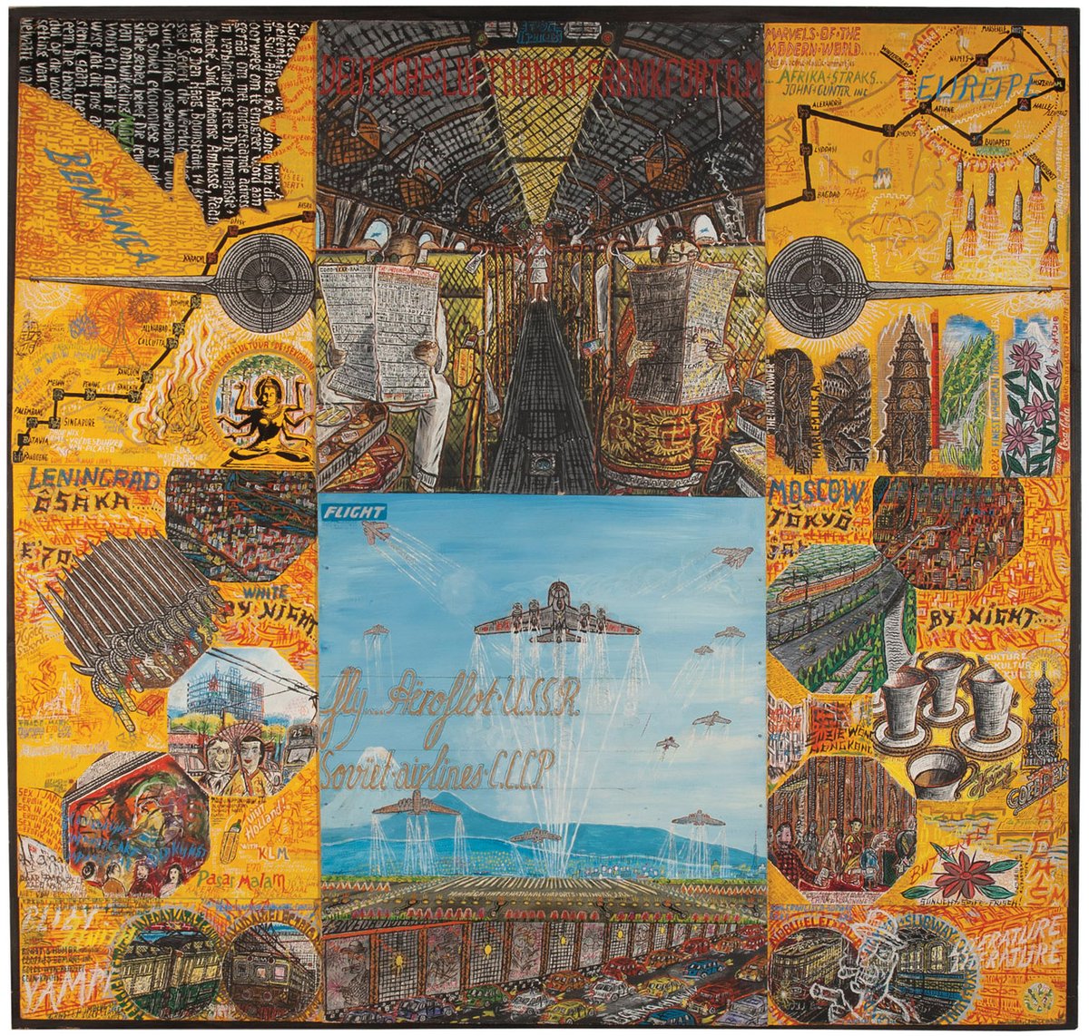 Willem Van Genk's art is a remarkable testament to the power of creativity as a means of ordering chaos. Explore his impressive work in #RawVision 36 and 102. rawvision.com/products/issue… rawvision.com/products/issue… #outsiderart #selftaughtart #visionaryart #autisticart #arttherapy