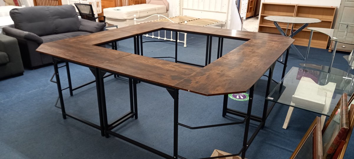 All we need now is a model railway track. Meeting room table or 4 corner tabkes. Brand new condition £180 Reclaim unit 25b Lansdown Ind Estate Cheltenham GL518PL 01242 228823 Open Mon-Sat 9.30-4.30 and Sun 11.00-3.00 @reuse_network