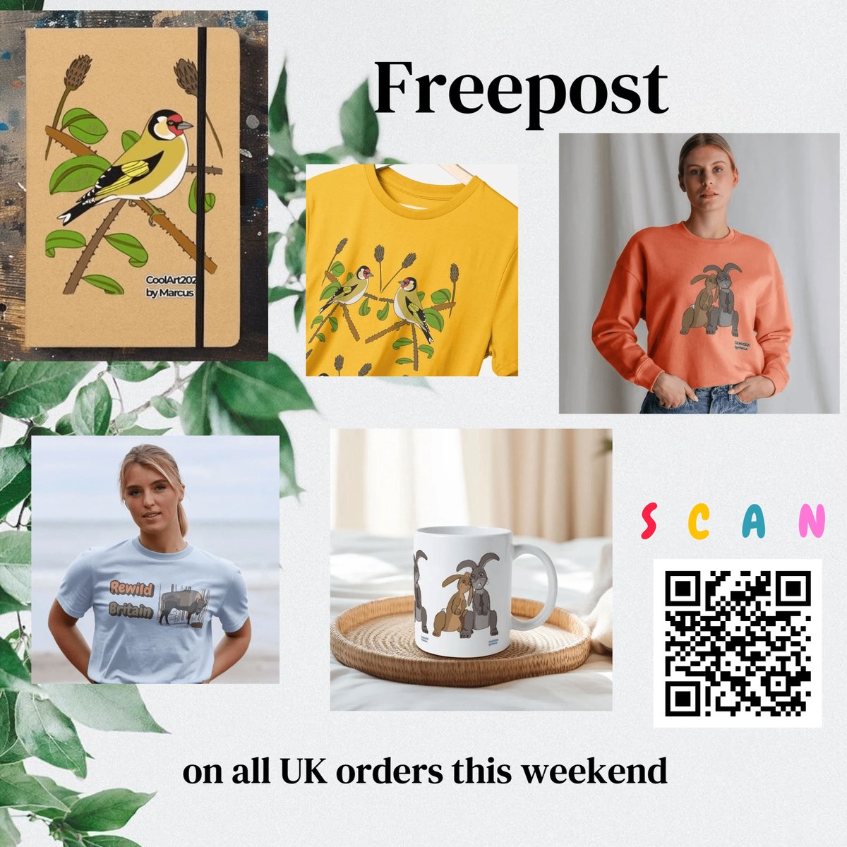 #Freepost upto midnight today, customers get free UK shipping automatically applied at checkout #EcoFriendly #Gifts #AutisticArtist #ChooseToInclude #InclusionRevolution #SmallBusiness #Disabled #MondayMood #BankHoliday #MondayVibes 
@ParallelGlobal
@lilacreviewuk
@SmallBizSatUk