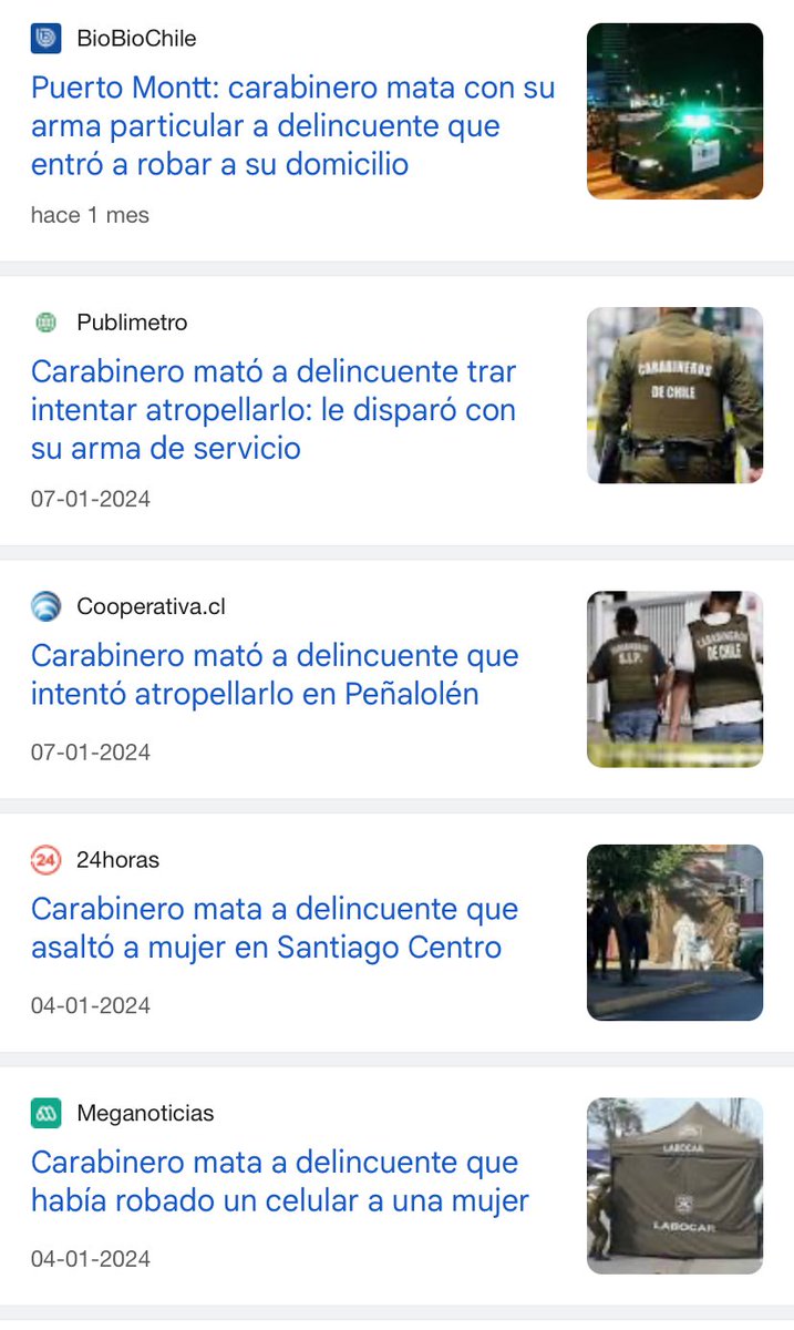 cgajardop's tweet image. ¿Es un minuto de confianza o un minuto para hablar de cosas sin saber? 
Si Carabineros repele un ataque y deja herido o da muerte al delincuente tiene una eximente legal. Basta revisar las noticias  para comprobar que ello ha ocurrido varias veces en el último tiempo.