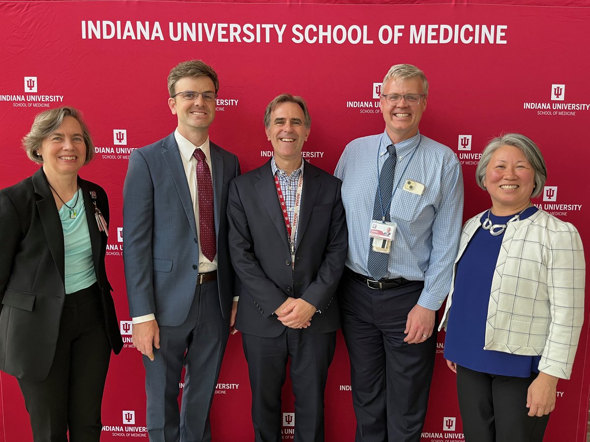 So proud of the winners of the 2024 Trustees' Teaching Award that were honored last week at the Spring IUSM All School Meeting! Congratulations again Kara Garcia, Brian Graner, Jared Shields and Leah Sieck! And congratulations to Kris Mosier for running the meeting!