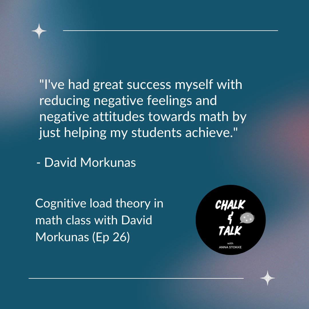 1/3 Math teacher David Morkunas @DaveMorkunas is such an inspiration! Check out my latest episode for more great conversation about teaching math effectively!