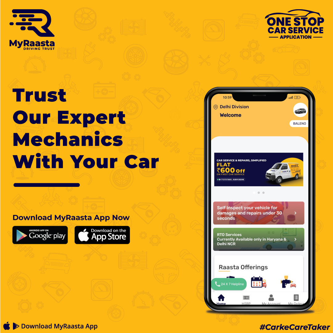 Trust our experts for top-notch car service. Experience excellence in every tune-up. Your vehicle deserves the best.

𝐀𝐩𝐩 𝐋𝐢𝐧𝐤 - zurl.co/a7Dw
or
𝐂𝐚𝐥𝐥 𝐮𝐬- +91- 9682008200

#CarCare #AutoService #ExpertMechanics #VehicleMaintenance #carservice #myraasta