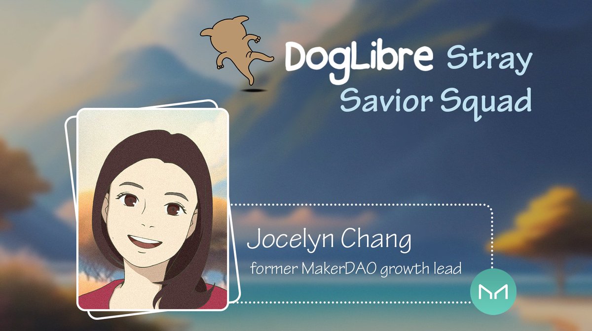 Jocelyn Chang <a href="/joce_chang/">Jocelyn Chang</a> is a former <a href="/MakerDAO/">Maker is now Sky</a> growth lead 👸. 

Preferring to be known as ‘Pomeranian Jo’, she was instrumental in getting DogLibre off the ground, before it went on to become the world’s most famous dog care project🐩. Thanks Jo! 💕

#DogLover #DogLibre #SSS