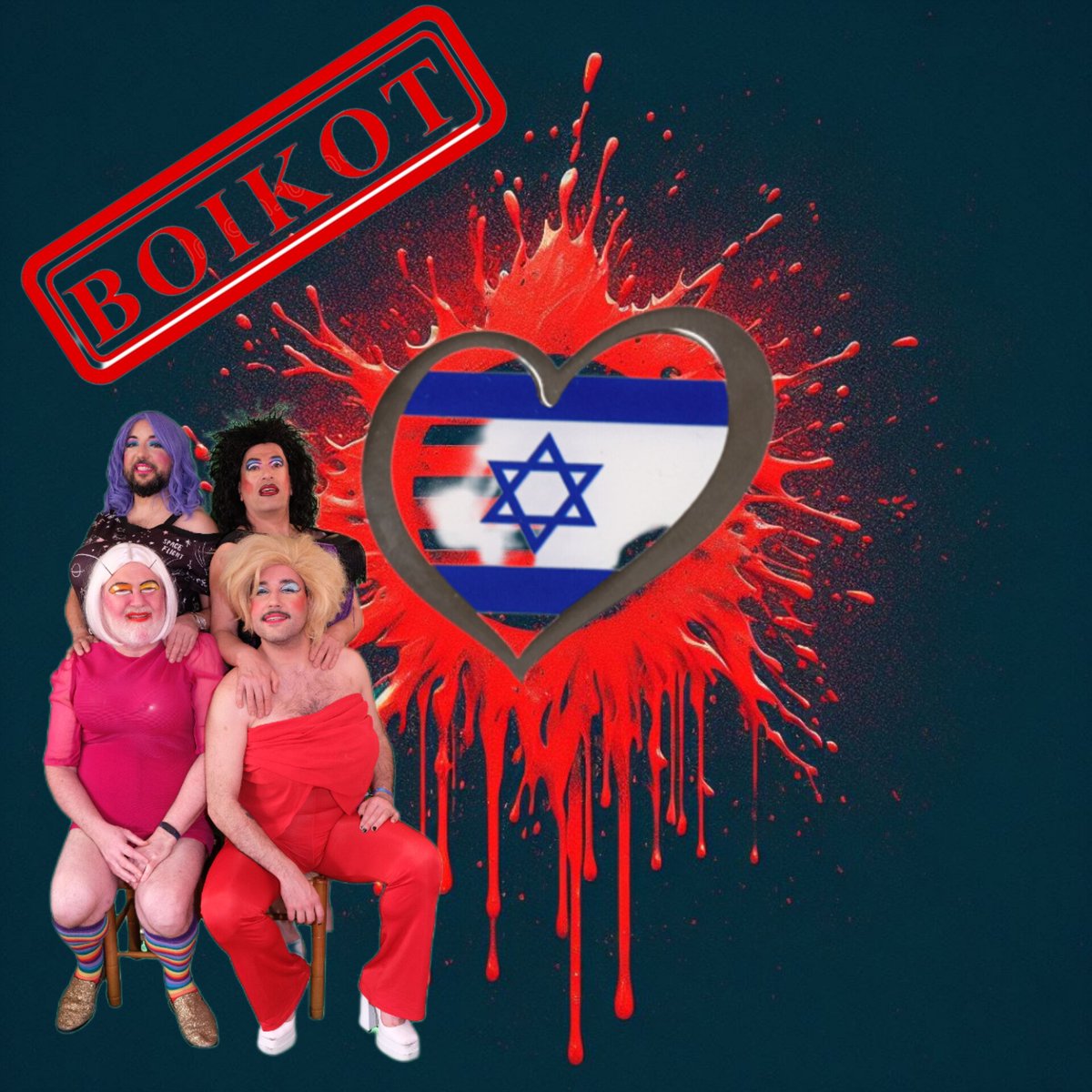 Sentimos mucho hacer este llamamiento ya que nos encanta eurovision pero la participación de Israel lo llena todo de sangre. Sangre derramada de inocentes niñas y niños incluidos. Cuando la humanidad muere se acaba la fiesta. BOIKOT EUROVISION.