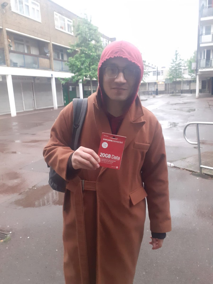 The bank holiday, bad weather, and distance could not stop Leo from collecting his pack from a micro data waypoint in London.

Congratulations to Leo on his new status. Leo can now connect with friends and family back home to share the exciting news.

#fixthedigitaldivide #data