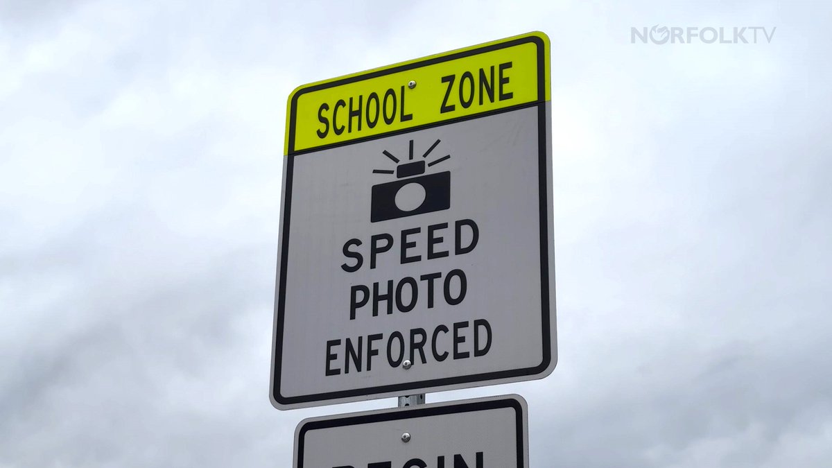 Today, May 6, is the first day registered owners caught speeding in a school zone during designated school hours will receive notice of violation/citations that will require the payment of a $100 fine. ‼️⚠️📸 @NPSchools_VA 

For more information, visit norfolk.gov/TrafficCameras