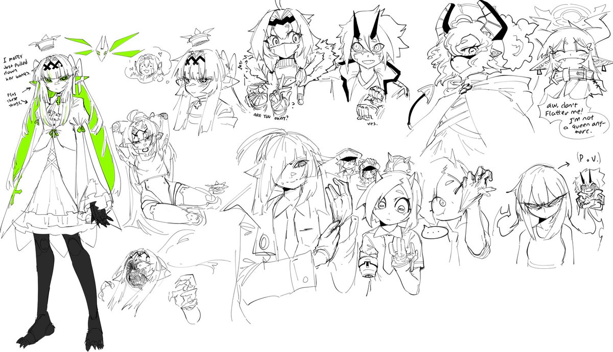 Just drawing a bunch of my ocs 