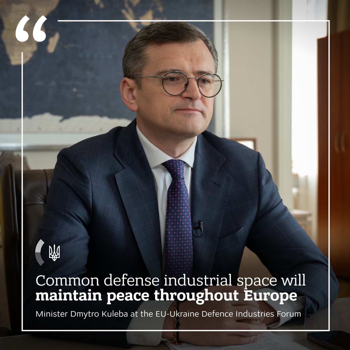 💬 'If we are to maintain peace in Europe, we must transition to a wartime European economy and industry. No country can help Ukraine and protect Europe on its own. Only a collective effort can.' — 🇺🇦 Minister @DmytroKuleba at the EU-Ukraine Defence Industries Forum.