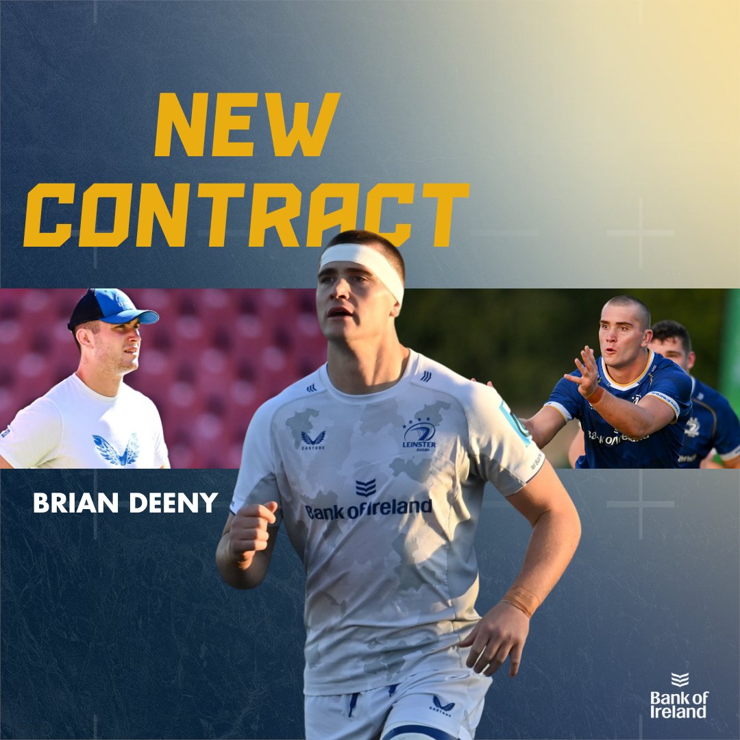 ✍️ | 𝐓𝐡𝐞 𝐩𝐫𝐢𝐝𝐞 𝐨𝐟 𝐖𝐞𝐱𝐟𝐨𝐫𝐝 𝐬𝐢𝐠𝐧𝐬 𝐚 𝐧𝐞𝐰 𝐝𝐞𝐚𝐥... Brian Deeny has signed a new contract with #LeinsterRugby ahead of the 2024/25 season #FromTheGroundUp