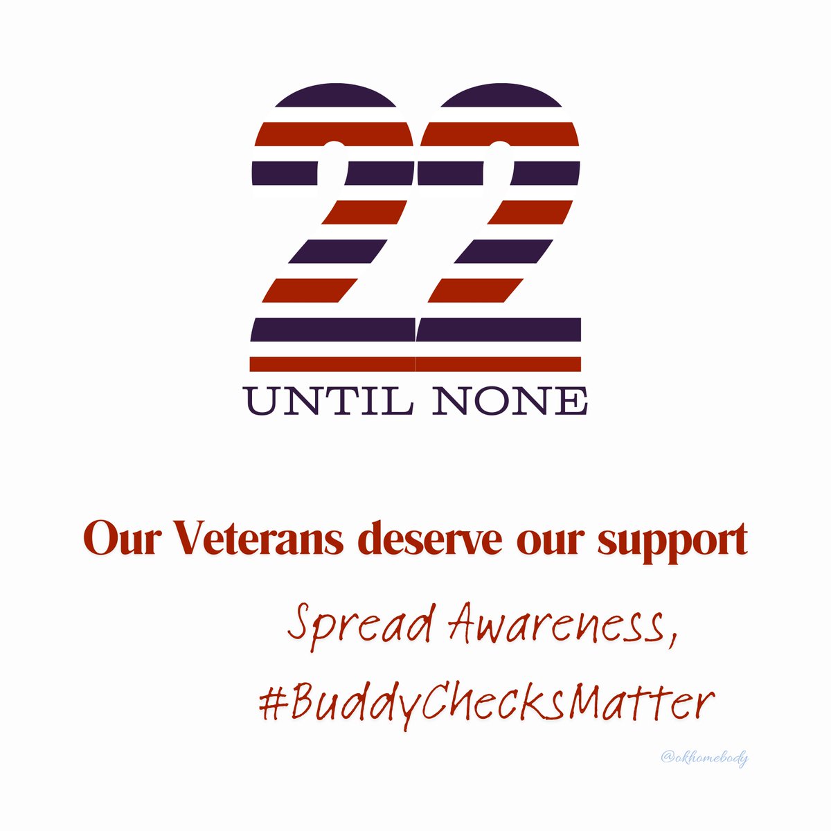 🇺🇸 #Mission22Monday #Buddy✅with #Veterans 🙏RH ❤️#BuddyChecksMatter because #VeteransLivesMatter❤️ ⭐️ 🇺🇸 Repost #EndVeteranSuicide #dial988press1 🇺🇸⭐️ 🇺🇸 @Lesa87593067 @gail_reader @lupash8 @willdogg42👈 🇺🇸@dpoole1957 @smilesunshine42 @daniellejanik 👈 🇺🇸@mcain1954 @NavyDoc8389