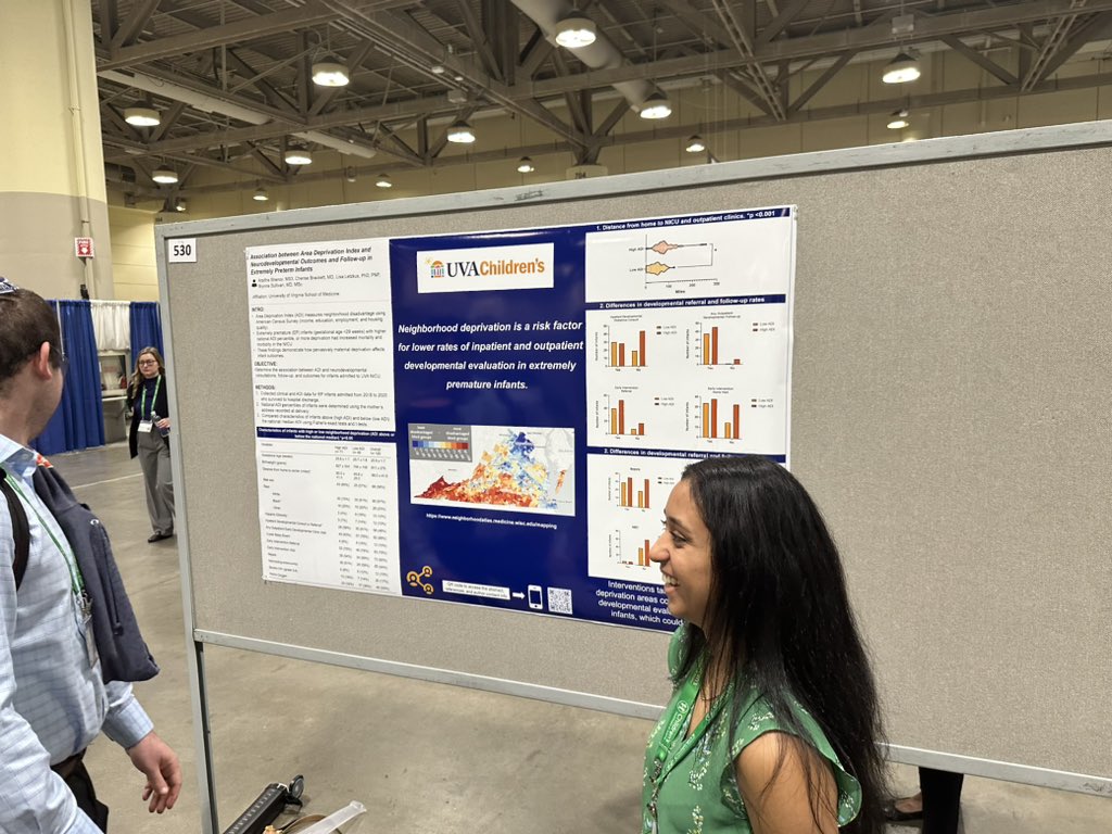NICU trainee research representing <a href="/PASMeeting/">Pediatric Academic Societies</a>  2024! Drs Sullivan and <a href="/TriciaMoran/">Tricia Moran</a> (NICU fellows), med students Kelly Denhard &amp; Arpitha Shenoy and <a href="/mariamarlicz/">mariamarlicz</a> all demonstrating their success! <a href="/MedicineUVA/">UVA School of Medicine</a> <a href="/UVAPediatrics/">UVA Department of Pediatrics</a> <a href="/SullivanBrynne/">Brynne Sullivan, MD, MS</a> <a href="/JenniferBurnsed/">Jennifer Burnsed</a>