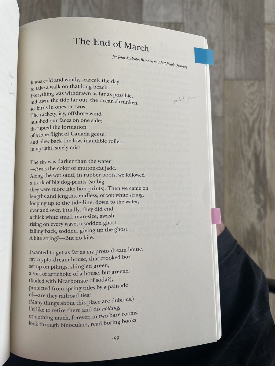 WSBrewbaker's tweet image. “the end of march” by elizabeth bishop