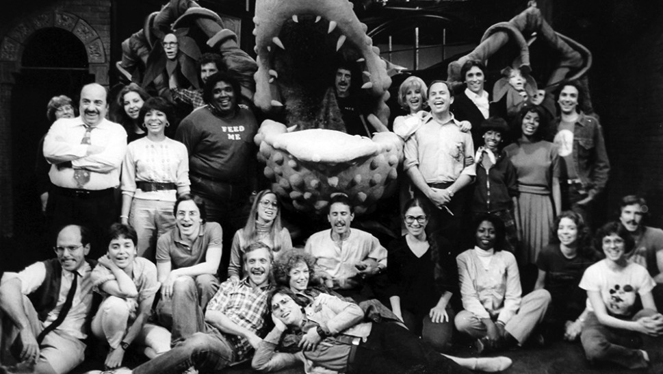 42 years later, LITTLE SHOP OF HORRORS still thrives. I’m sending love and thanks to everyone in this pic, most especially my brilliant collaborator, our book writer and director Howard Ashman.