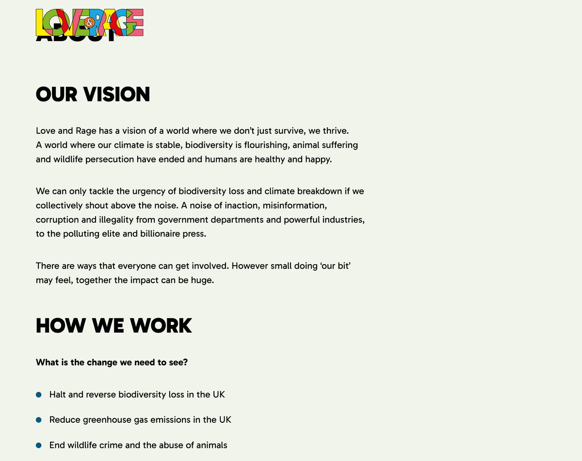 Fantastic new platform <a href="/ChrisGPackham/">Chris Packham</a> , namely #loveAndRage (loveandrage.com) 

Slight issue with the header of the site - set the header position to 'relative' and the issue is gone. Happy to help for free if needed