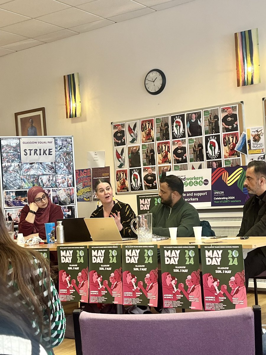 A great event on ‘The story of South Asian resistance’ excellent speakers on the history and stories of their journey, activism, resistance and those that have gone before us. Reminded of my parent’s journey and growing up in Scotland. 1/2 #Glasgowmayday